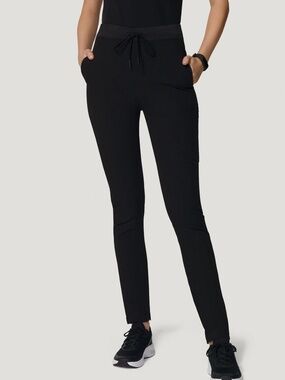Mandala 6 pocket slim scrubs small petite black